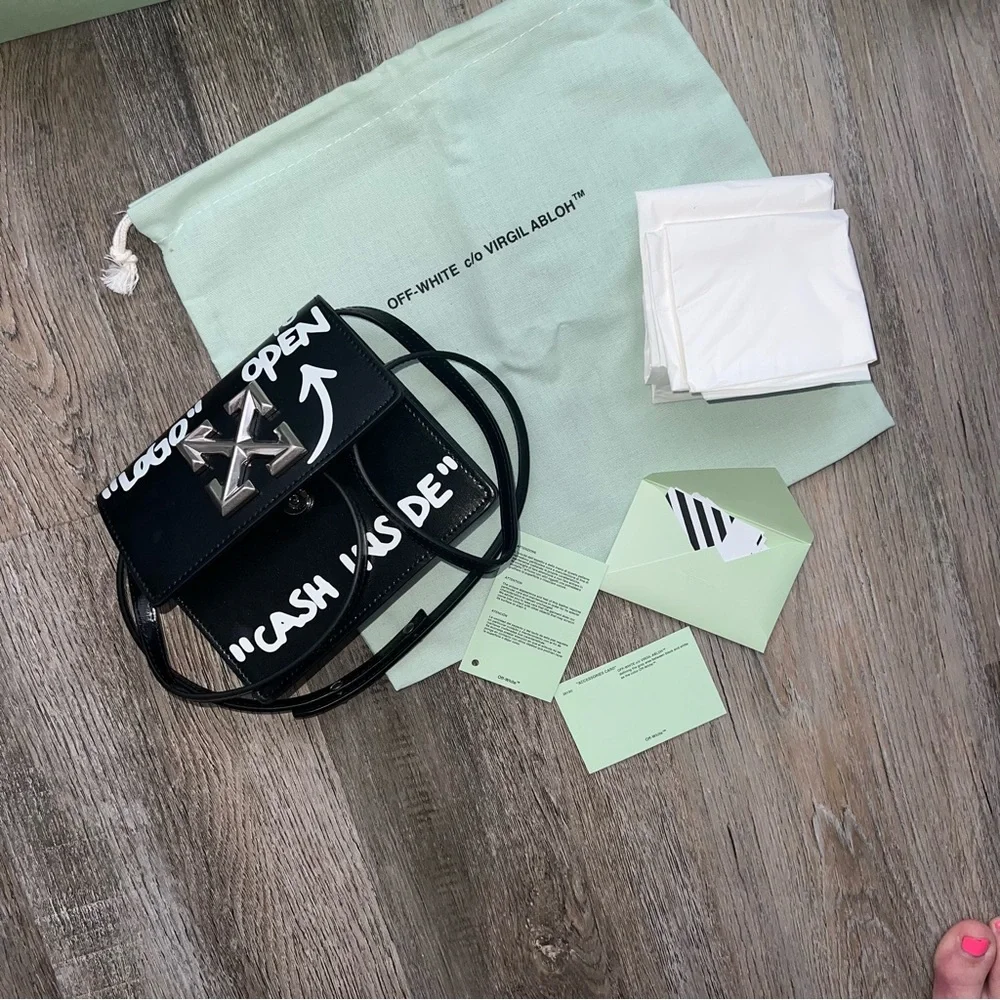NWT rare Off White Cash Only Jitney bag - Picture 10 of 14